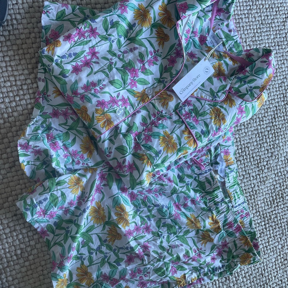 The Company Store Floral Pajama Set - Multicolor